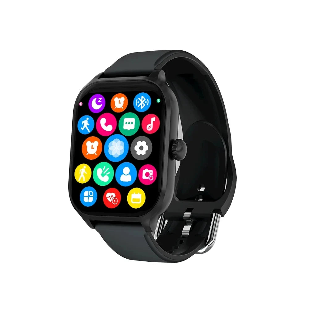Smart Watch – 2.01" HD Touch Screen, Bluetooth Calls, Heart Rate & Fitness Tracker | Black, Silver, Pink