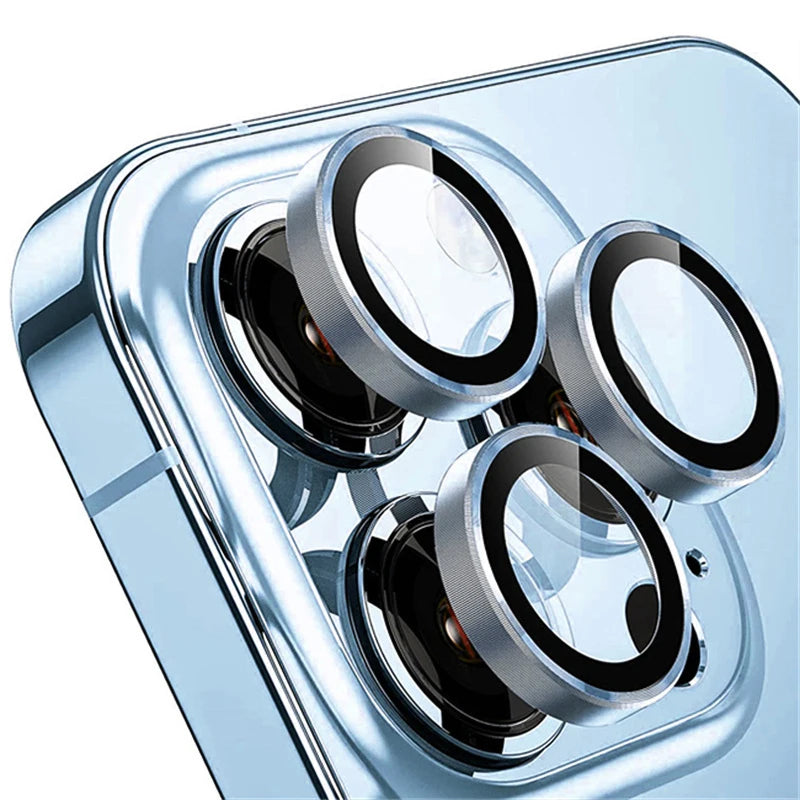 Metal Camera Lens Protector for iPhone – Tempered Glass | iPhone 12-17 Pro Max | 10 Colors