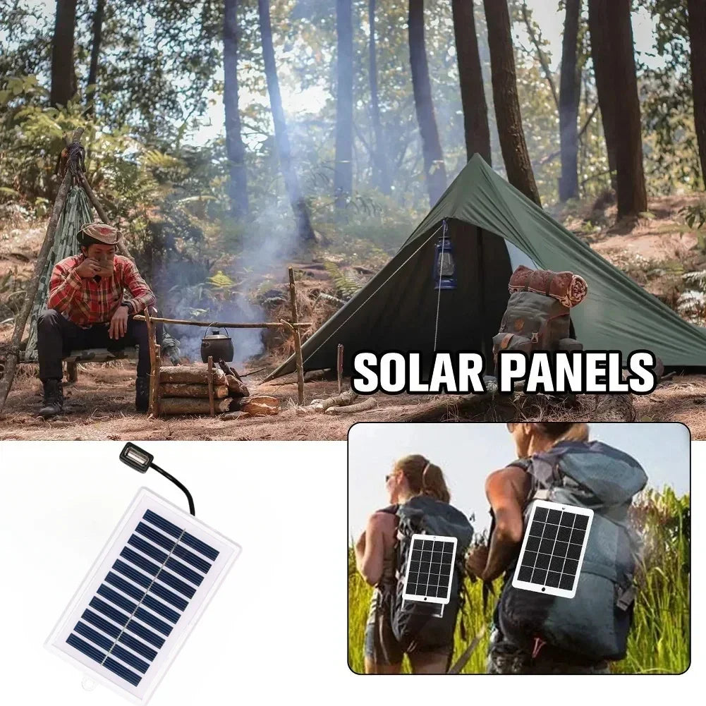 Portable Solar Charger – USB Output, LED Flashlight & Fan | Camping & Travel | NeoCharge