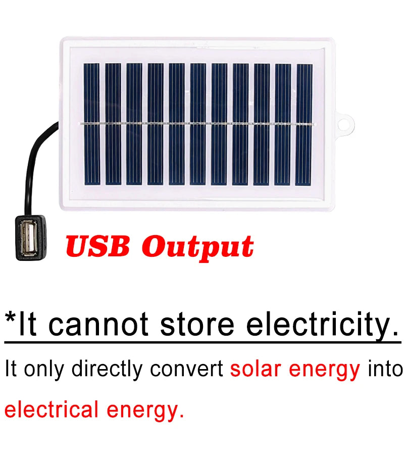Portable Solar Charger – USB Output, LED Flashlight & Fan | Camping & Travel | NeoCharge