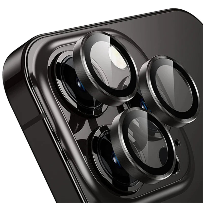 Metal Camera Lens Protector for iPhone – Tempered Glass | iPhone 12-17 Pro Max | 10 Colors