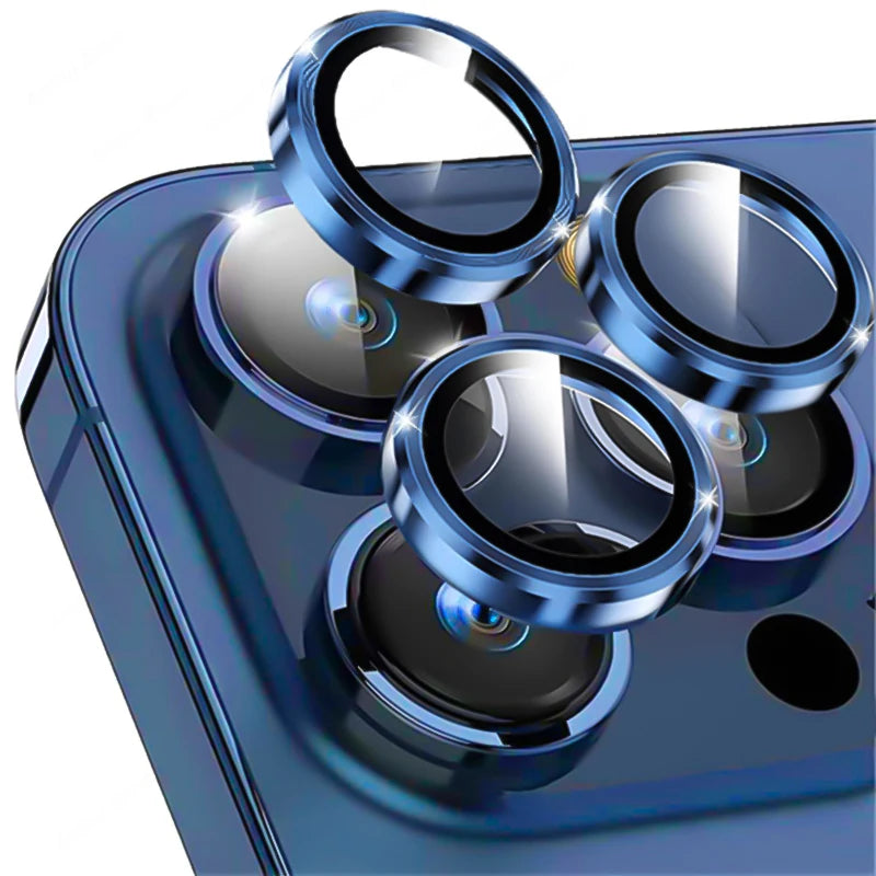 Metal Camera Lens Protector for iPhone – Tempered Glass | iPhone 12-17 Pro Max | 10 Colors