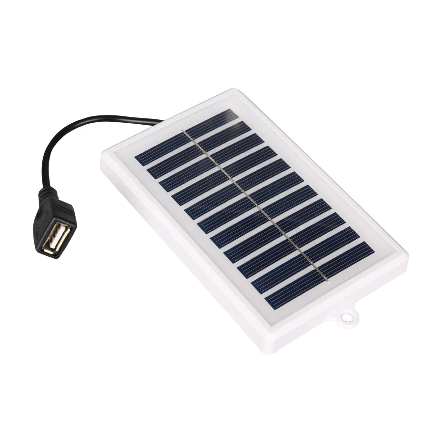 Portable Solar Charger – USB Output, LED Flashlight & Fan | Camping & Travel | NeoCharge