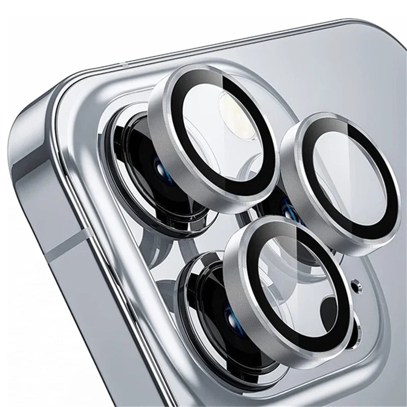 Metal Camera Lens Protector for iPhone – Tempered Glass | iPhone 12-17 Pro Max | 10 Colors