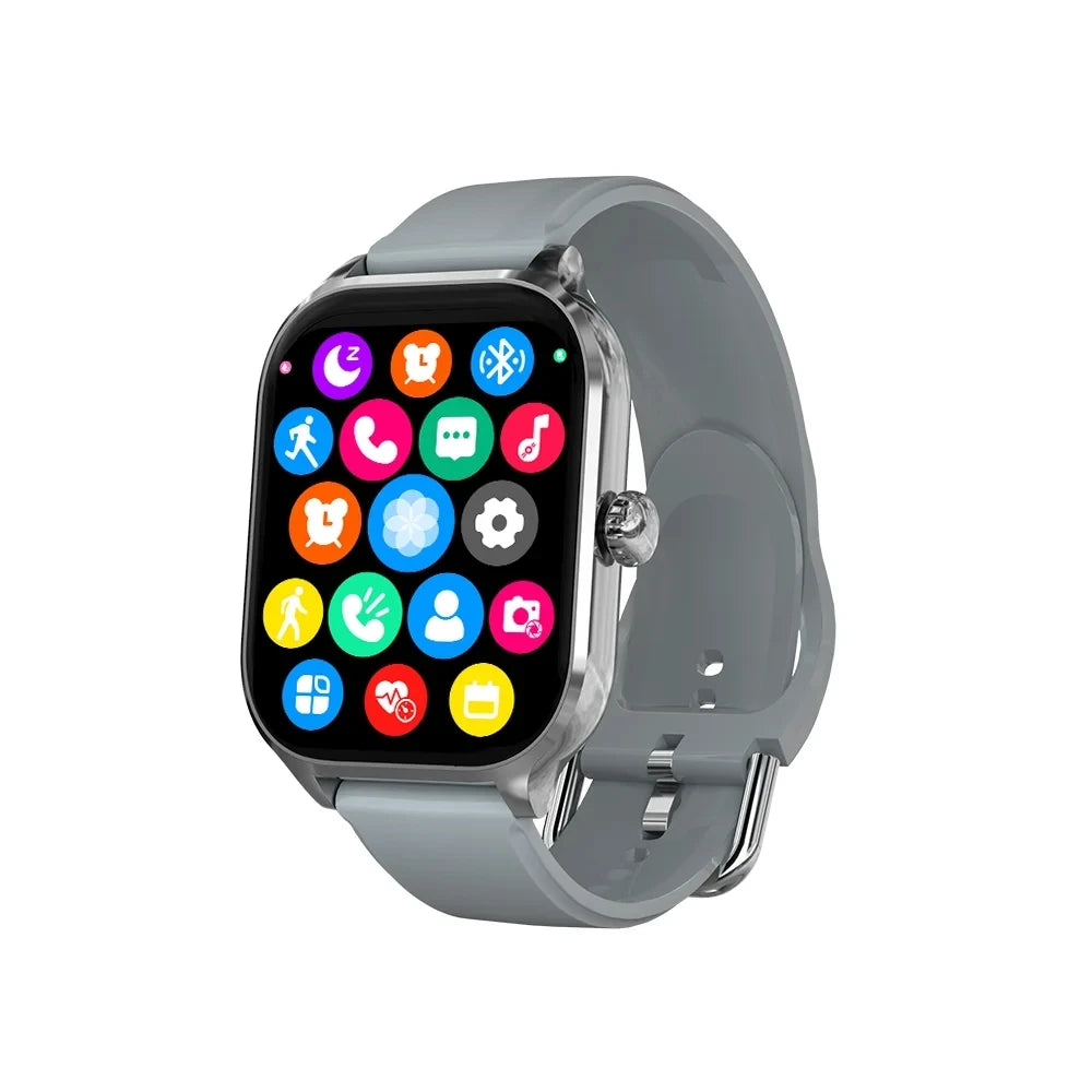 Smart Watch – 2.01" HD Touch Screen, Bluetooth Calls, Heart Rate & Fitness Tracker | Black, Silver, Pink
