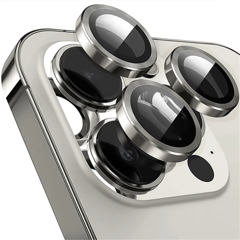 Metal Camera Lens Protector for iPhone – Tempered Glass | iPhone 12-17 Pro Max | 10 Colors