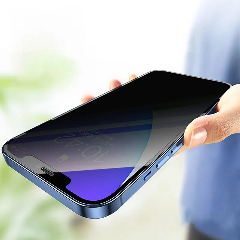 Privacy Screen Protector for iPhone – Anti-Spy Tempered Glass | iPhone 11-16 Pro Max | 4-Pack