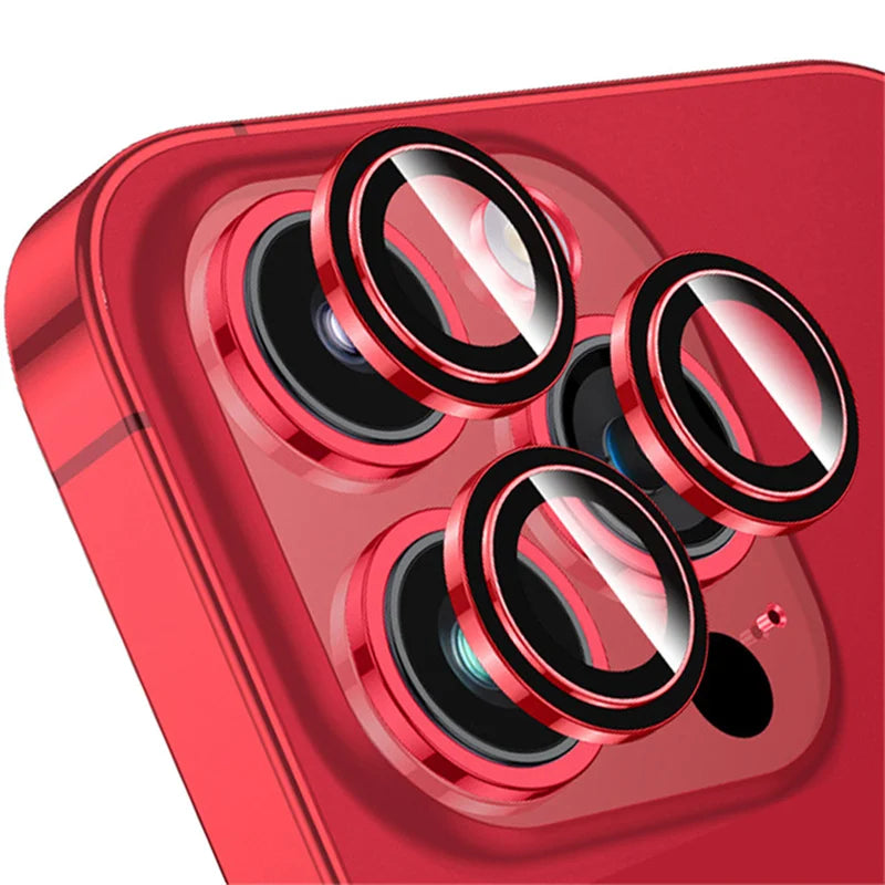 Metal Camera Lens Protector for iPhone – Tempered Glass | iPhone 12-17 Pro Max | 10 Colors
