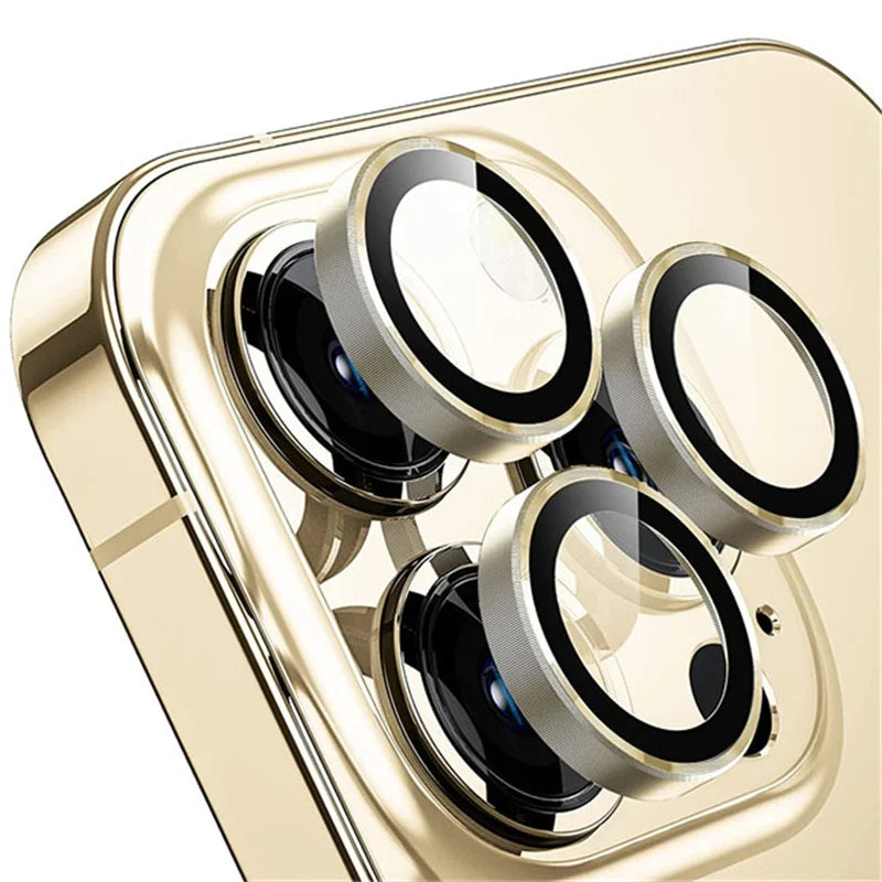 Metal Camera Lens Protector for iPhone – Tempered Glass | iPhone 12-17 Pro Max | 10 Colors